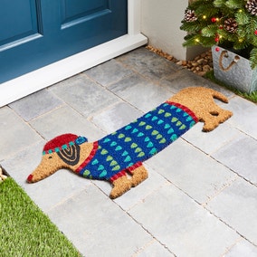 Bertie The Dachshund Coir Doormat