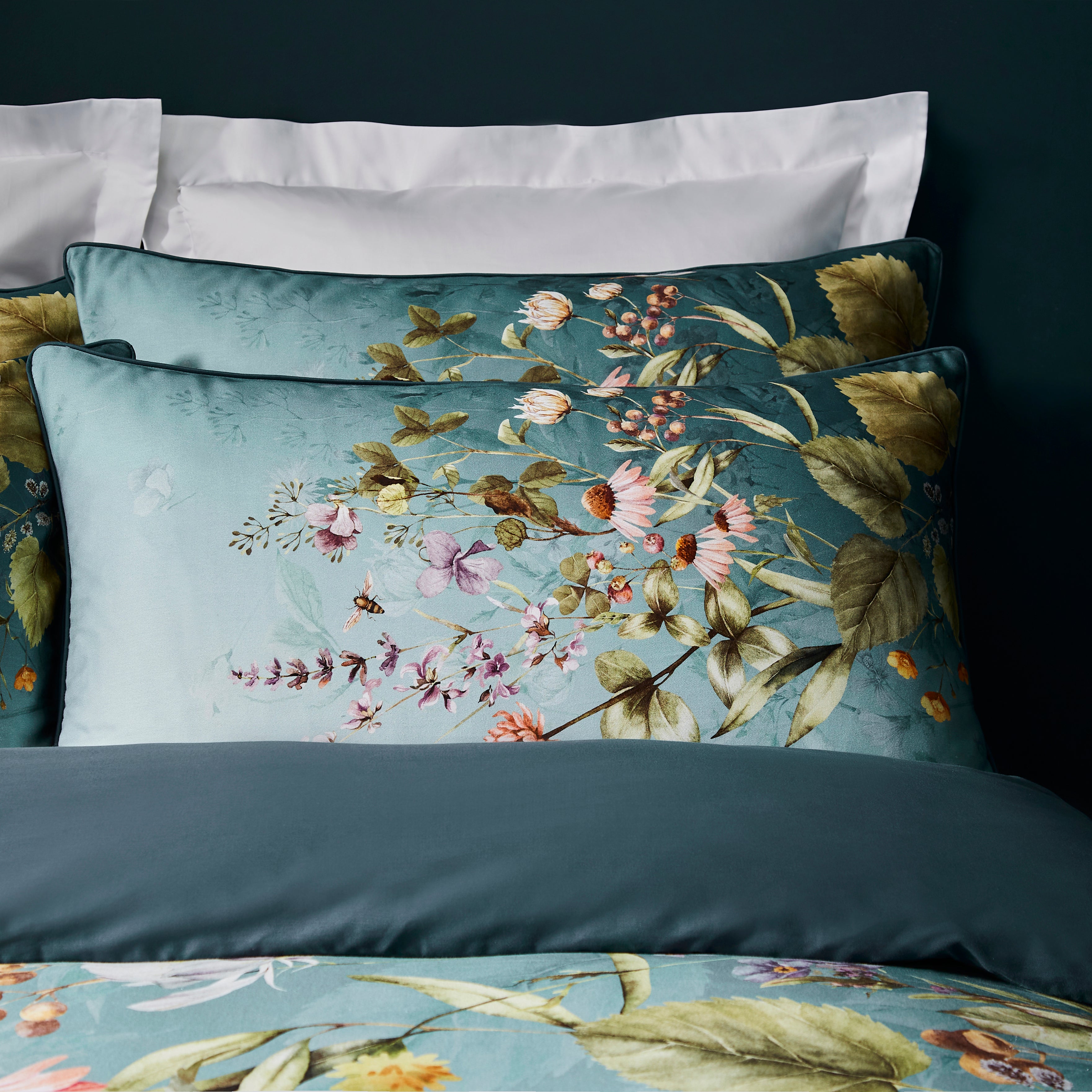 Dorma Meadow Breeze Blue Standard Pillowcase Pair