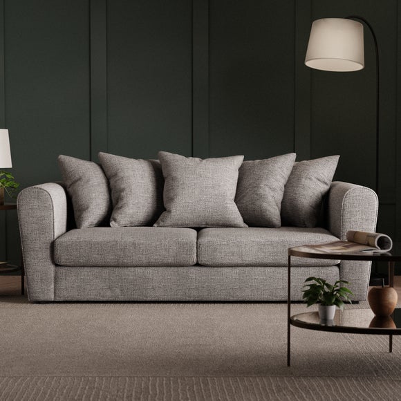 Blake Curved Arm Chunky Chenille 3 Seater Sofa