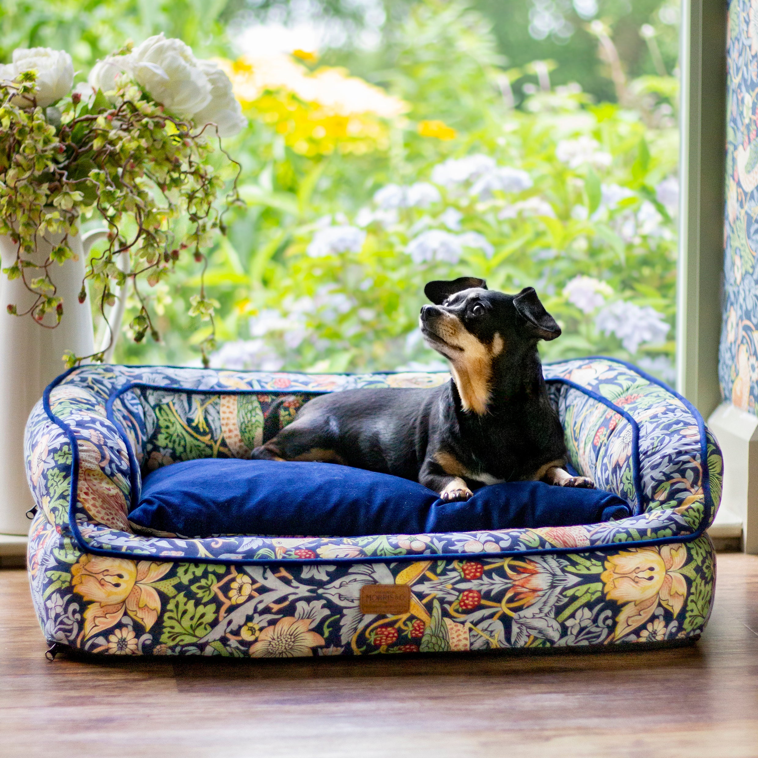 Morris & Co Strawberry Thief Sofa Dog Bed