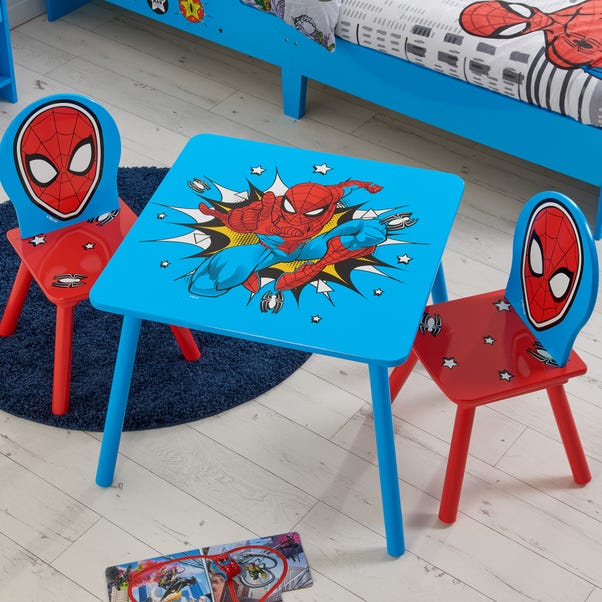 Spiderman Table And 2 Chairs Blue