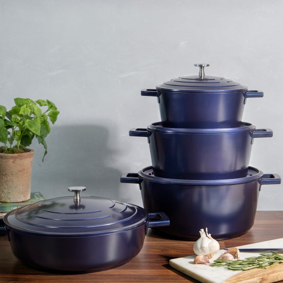 MasterClass Cast Aluminium 20cm Casserole Dish, 2.5L Dunelm