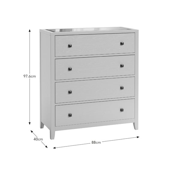 Luxe 4 Drawer Chest Of Drawers | Dunelm