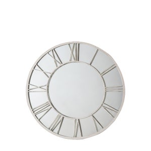 Cedar & Sage Laines Distressed Round Indoor Outdoor Wall Mirror