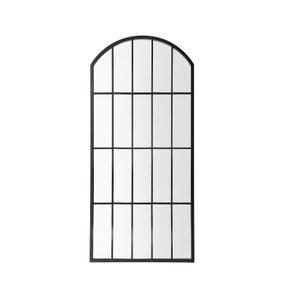 Kippin Arched Window Full Length Indoor Outdoor Wall Mirror