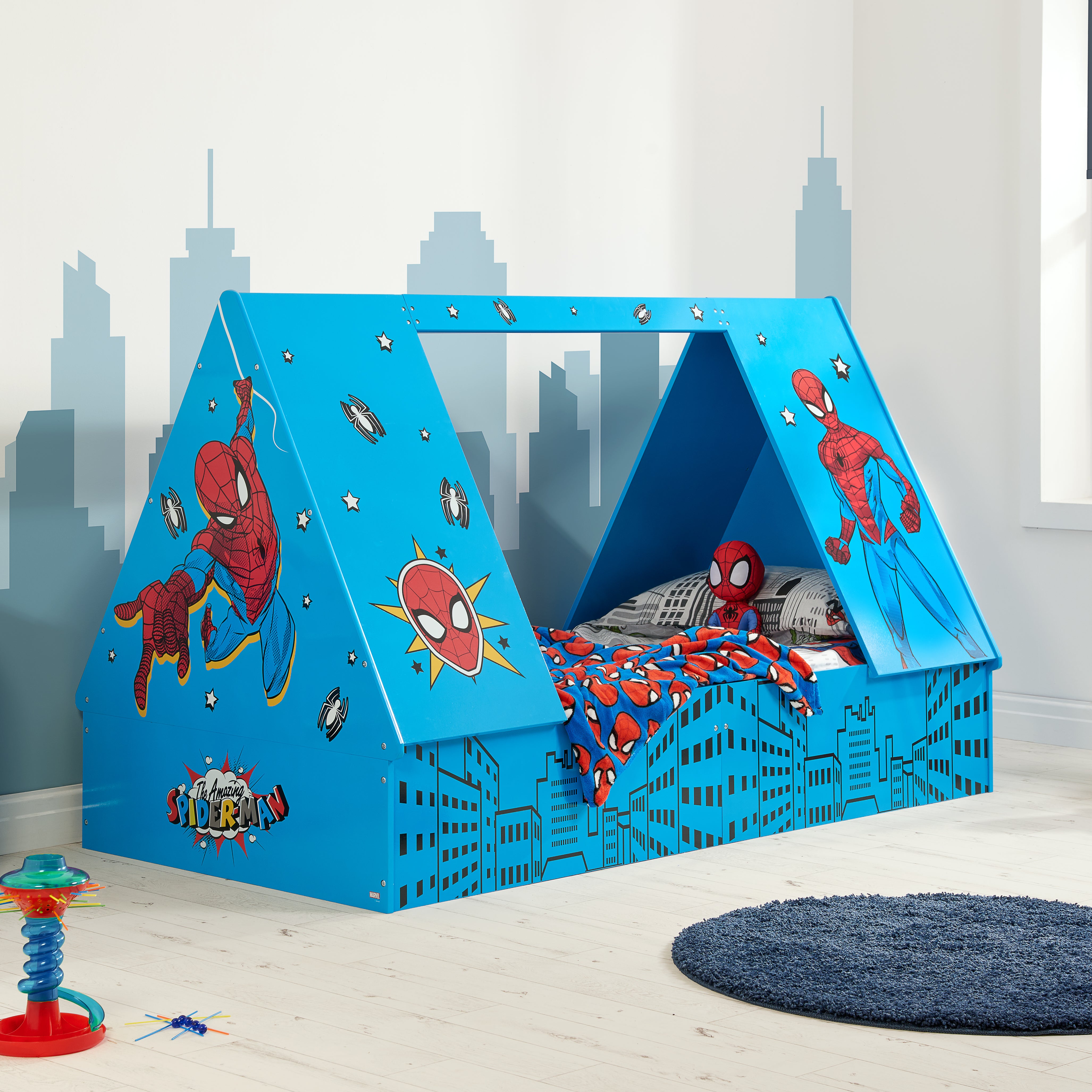 Photos - Bed Spiderman Tent Single  Blue 