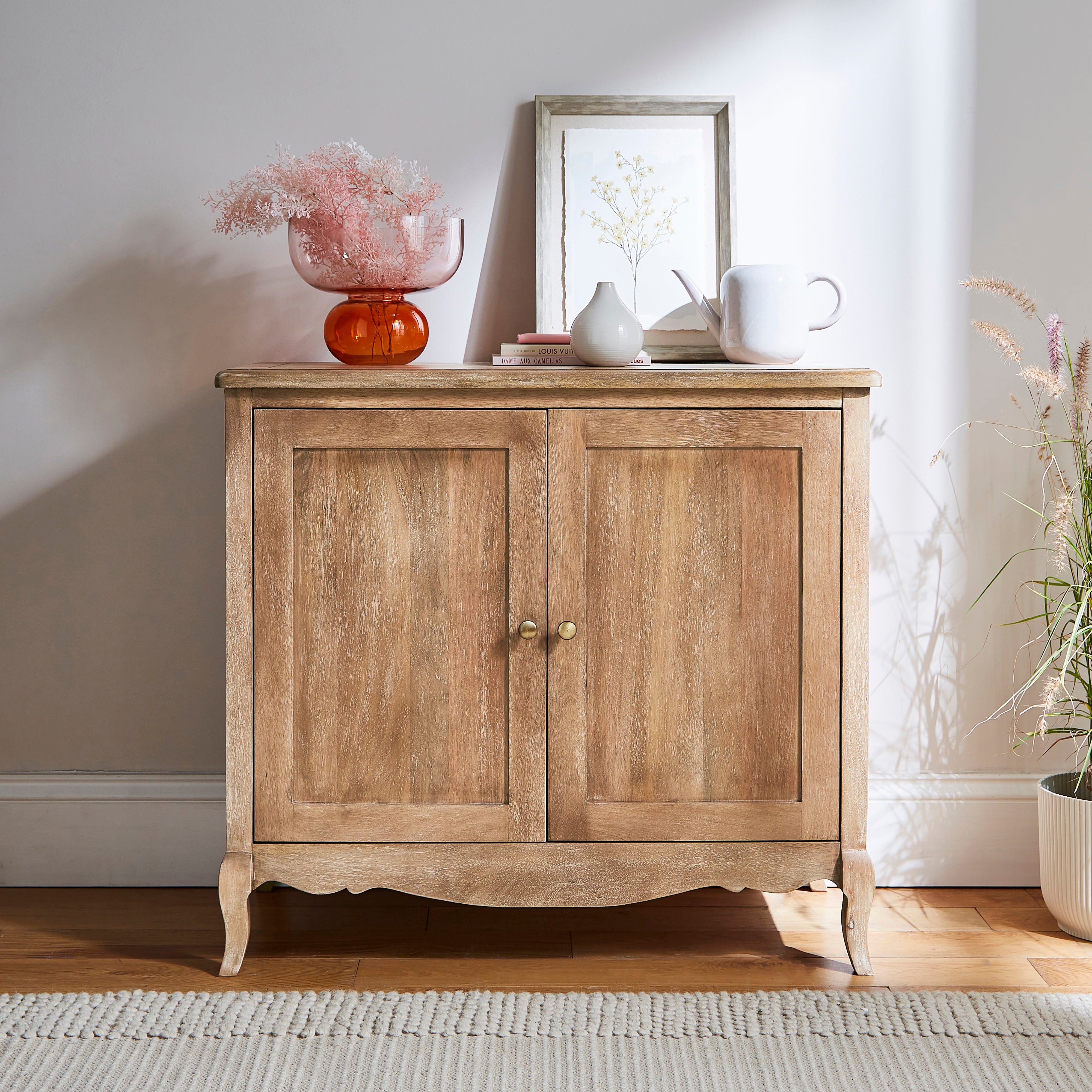 Giselle 2 Door Small Sideboard Natural
