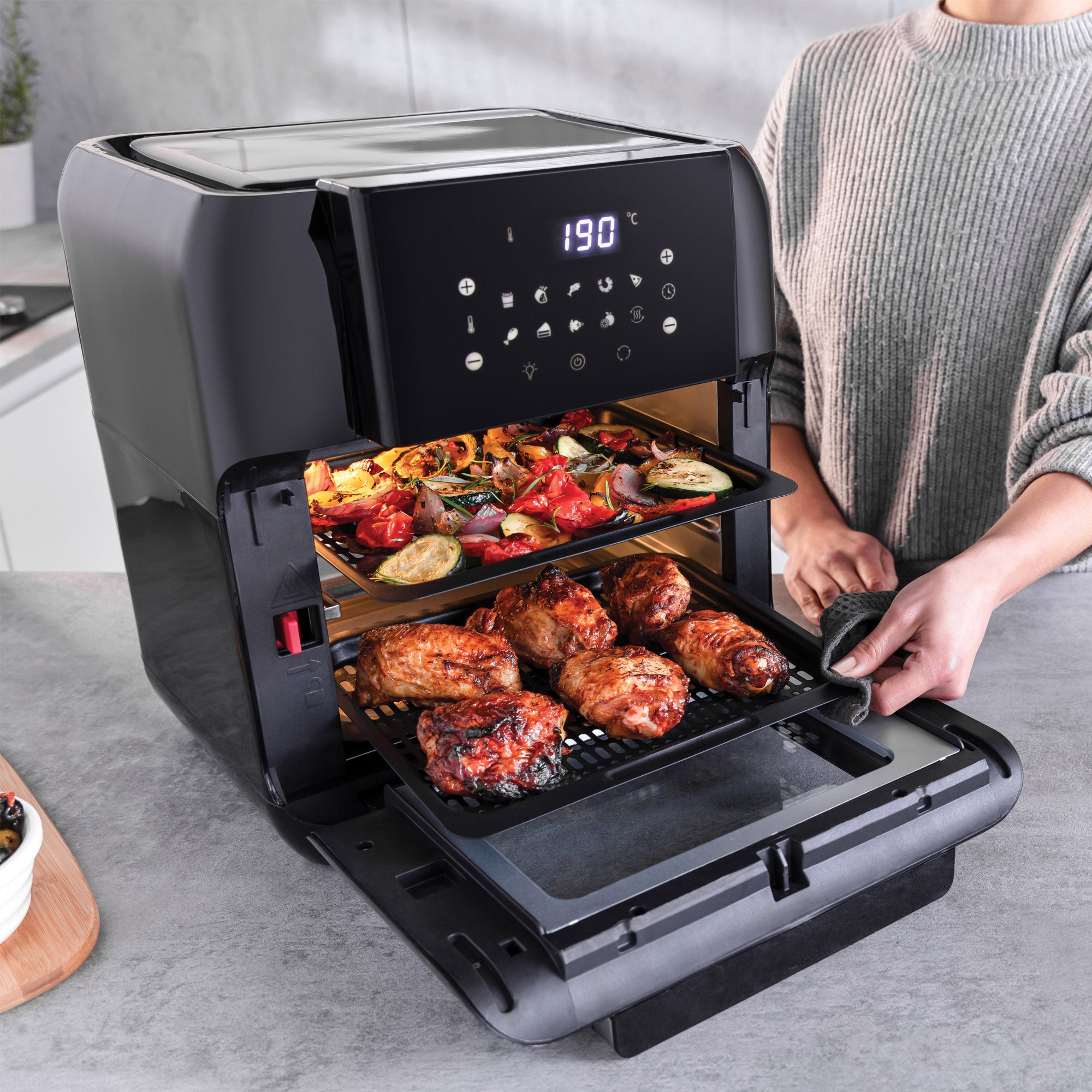 Statesman 10-in-1 11L Digital Air Fryer Oven Black