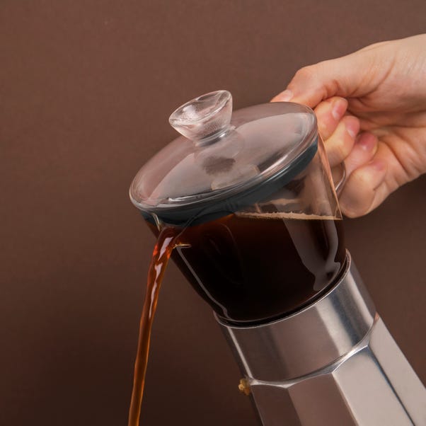 Cafetière Espresso 3 Tasses Tognana Ultra Class Induction - Fonte Aluminium Et Inox - Compatible Induction - Design Noir Et Acier