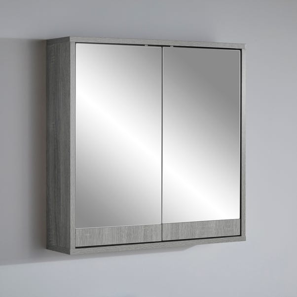 Maia Double Mirror Cabinet, Grey image 1 of 8