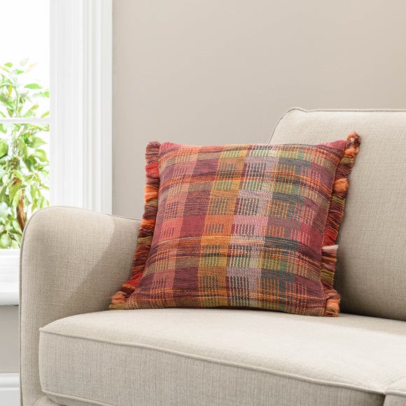 Handwoven Rainbow Cushion 43 x 43cm