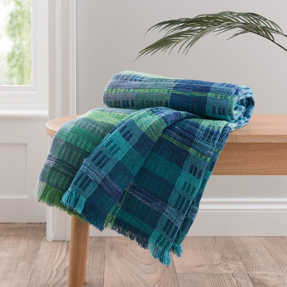 Teal 2025 throw dunelm