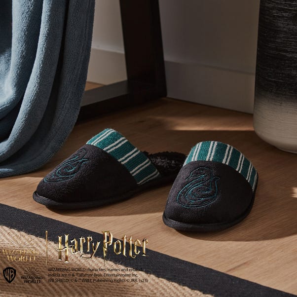 Mens Harry Potter Slytherin Slippers image 1 of 5
