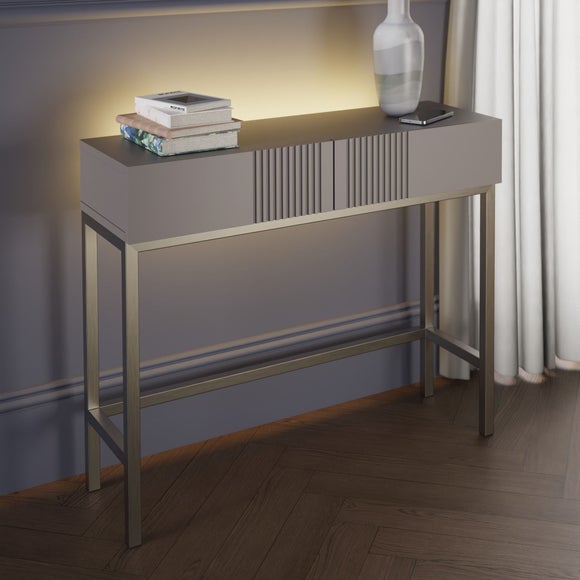 Dunelm white store console table