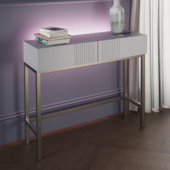 Dunelm white deals console table