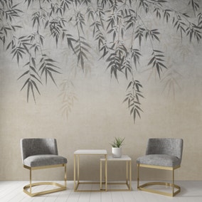 Ombre Leaf Mural