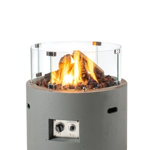 Happy Cocooning Glass Screen Kit For Round Fire Pits