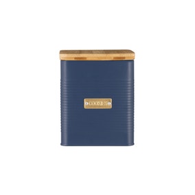 Otto Square Navy Cookie Canister