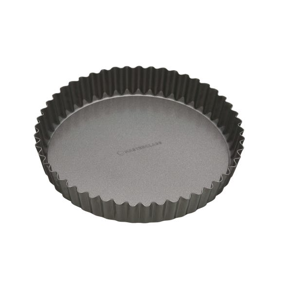 MasterClass Non Stick Fluted Loose Base Quiche Tin Round 25cm image 1 of 8