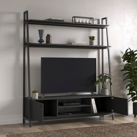 Fulton Pine Ladder Shelf TV Unit for TVs up to 65"