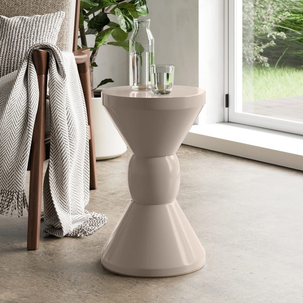 Fia Indoor/Outdoor Side Table, Ivory image 1 of 8