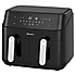 Emtronics Dual Digital Air Fryer, 9L Black