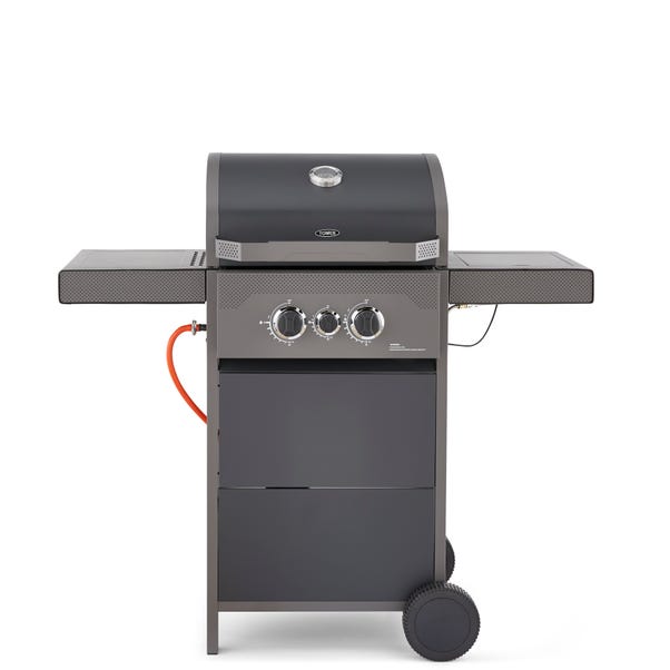 Tower Stealth 2000 Two Burner Gas BBQ, Black Steel image 1 of 10