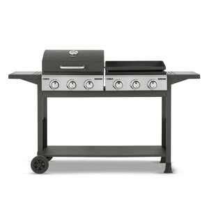 Tower Goucho Gas Bbq & Plancha- Black Steel