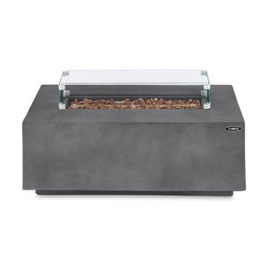 Tower Magna H38cm Rectangular Gas Fire Pit- Grey