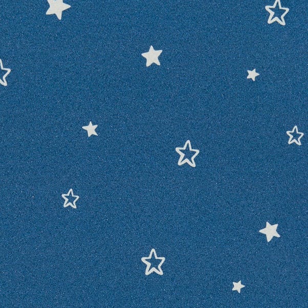 Starry Night Blackout Made to Measure Roller Blind Fabric Sample Starry Nights Blue