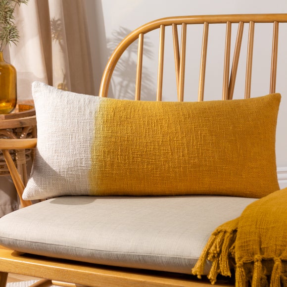 Dunelm mustard outlet cushions