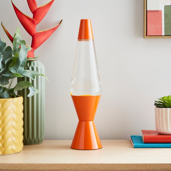 Orange lava lamp dunelm