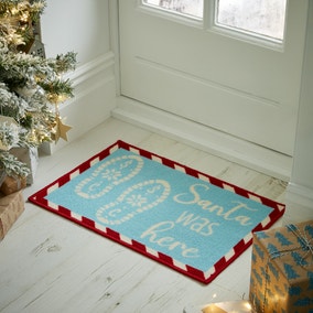 Santa Stop Here Washable Doormat