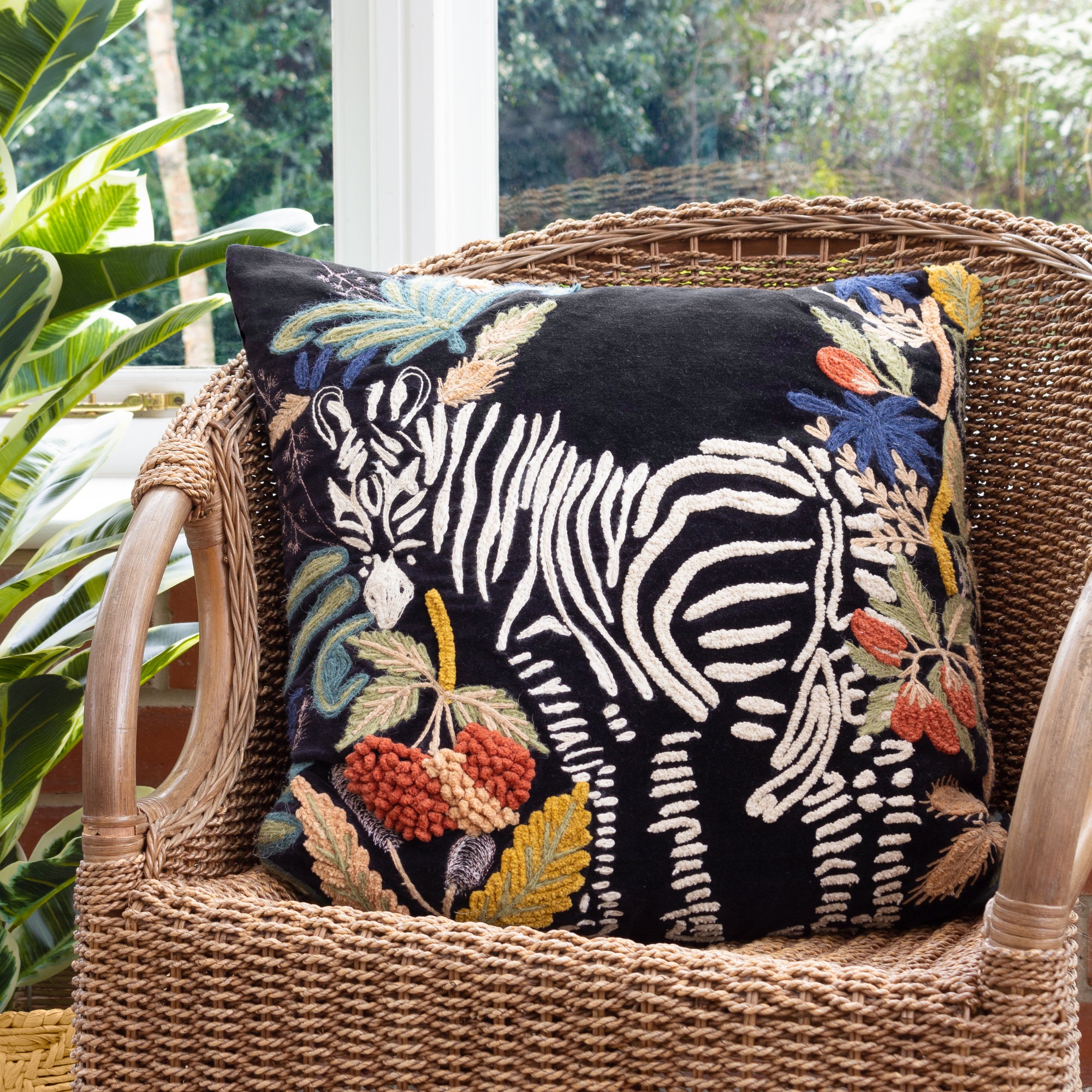 Exotic Zebra Cushion Multicoloured