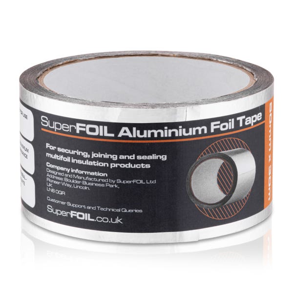 SuperFOIL Aluminium Foil Tape 50mm x 30m Silver image 1 of 5