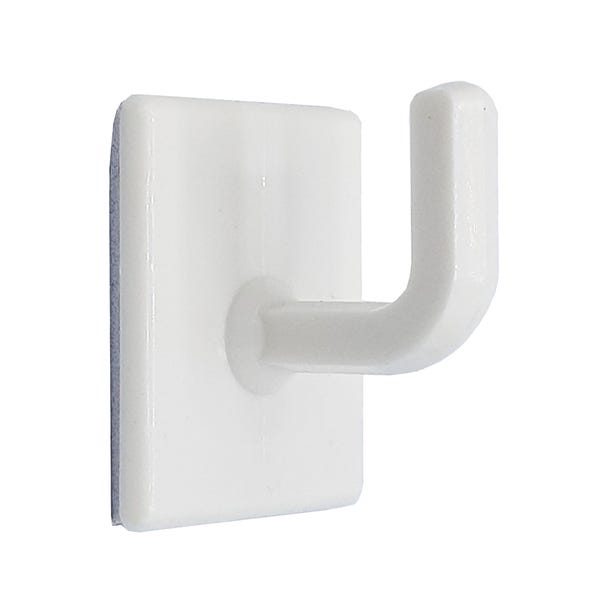 Self Adhesive Kitchen Calender Hooks Pack of 10 White image 1 of 2