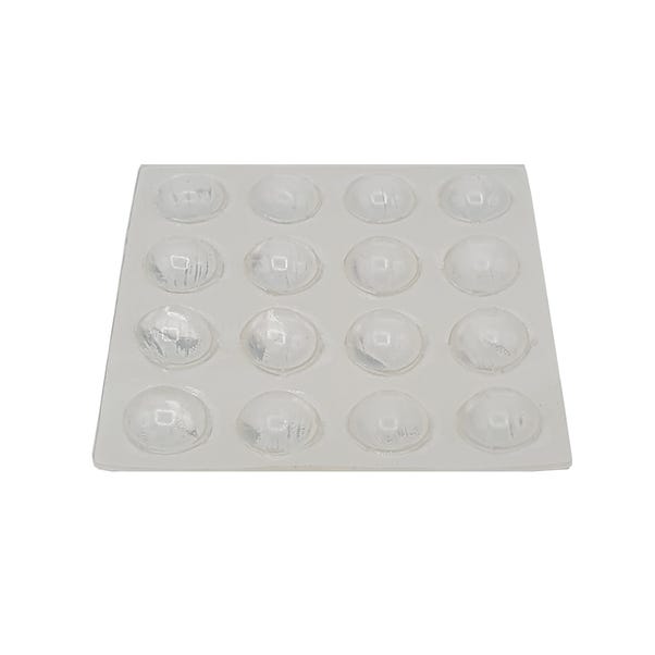 Vinyl Pads Round 10mm Pack of 16 Clear image 1 of 2