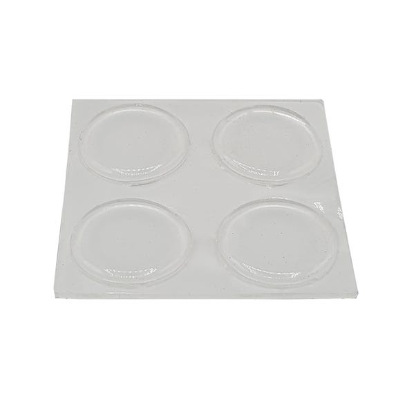 Vinyl Pads Round 19mm Pack of 8 Clear image 1 of 2