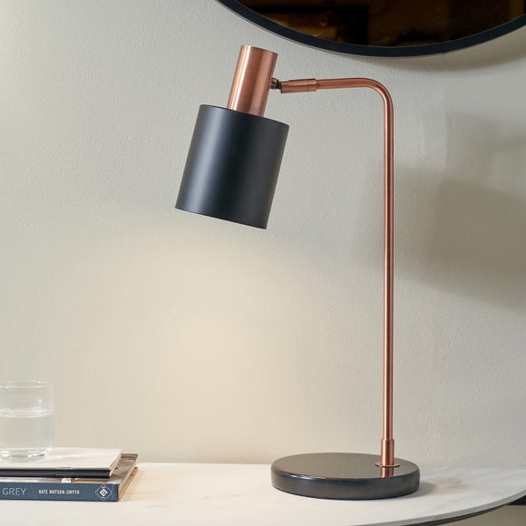 Copper store lamp dunelm