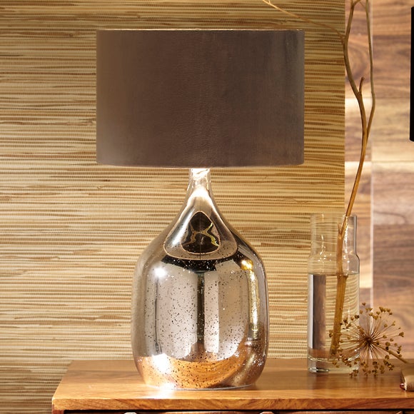 Glass table lamp deals dunelm