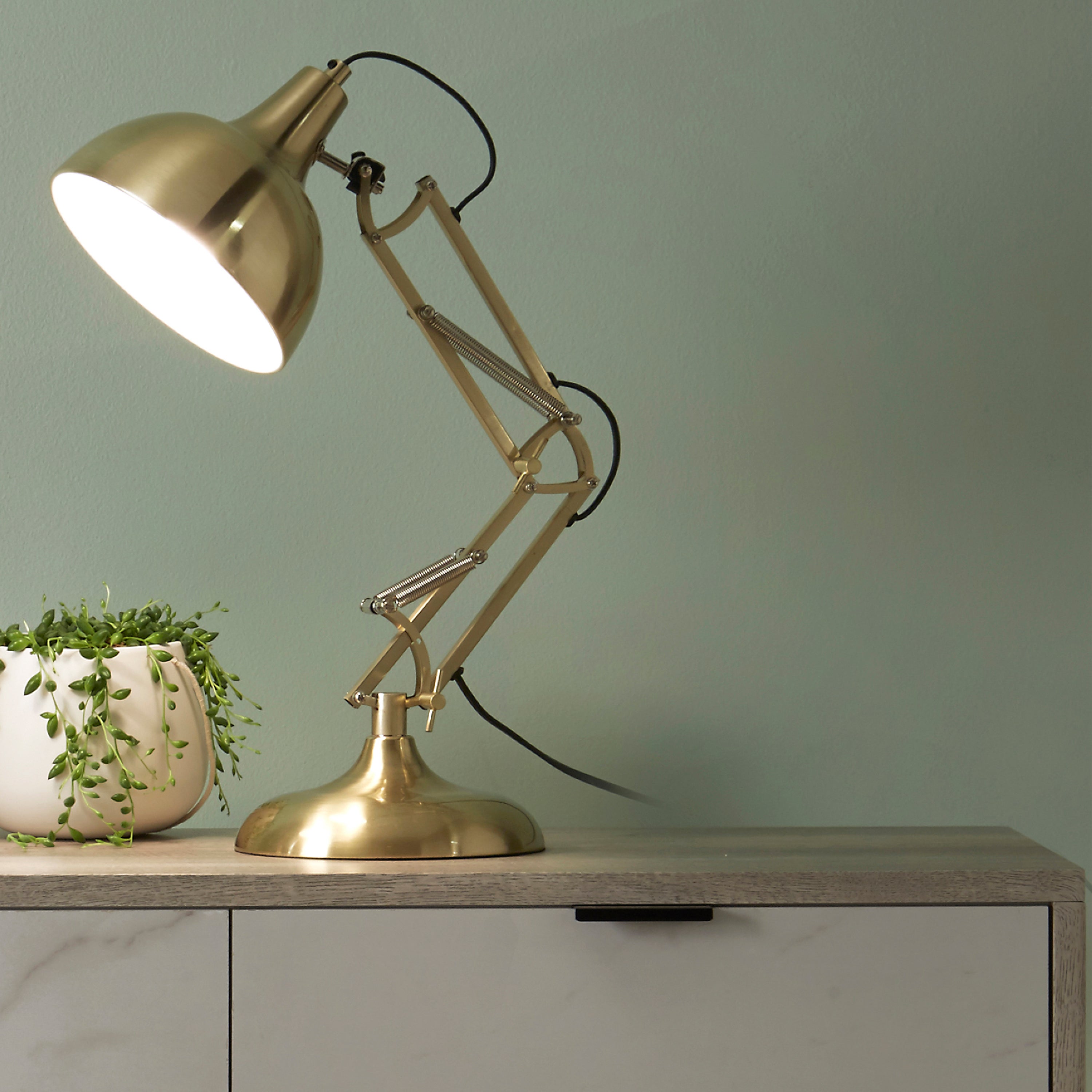 Alonzo Task Table Lamp Gold