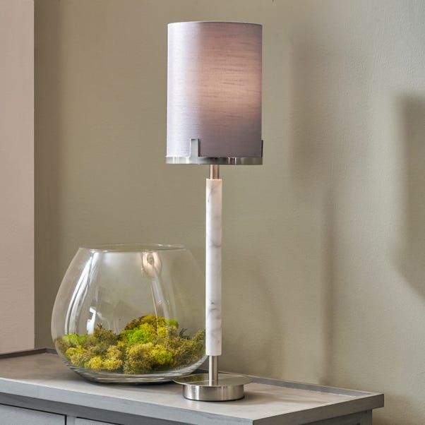Midland Marble Effect Table Lamp image 1 of 6