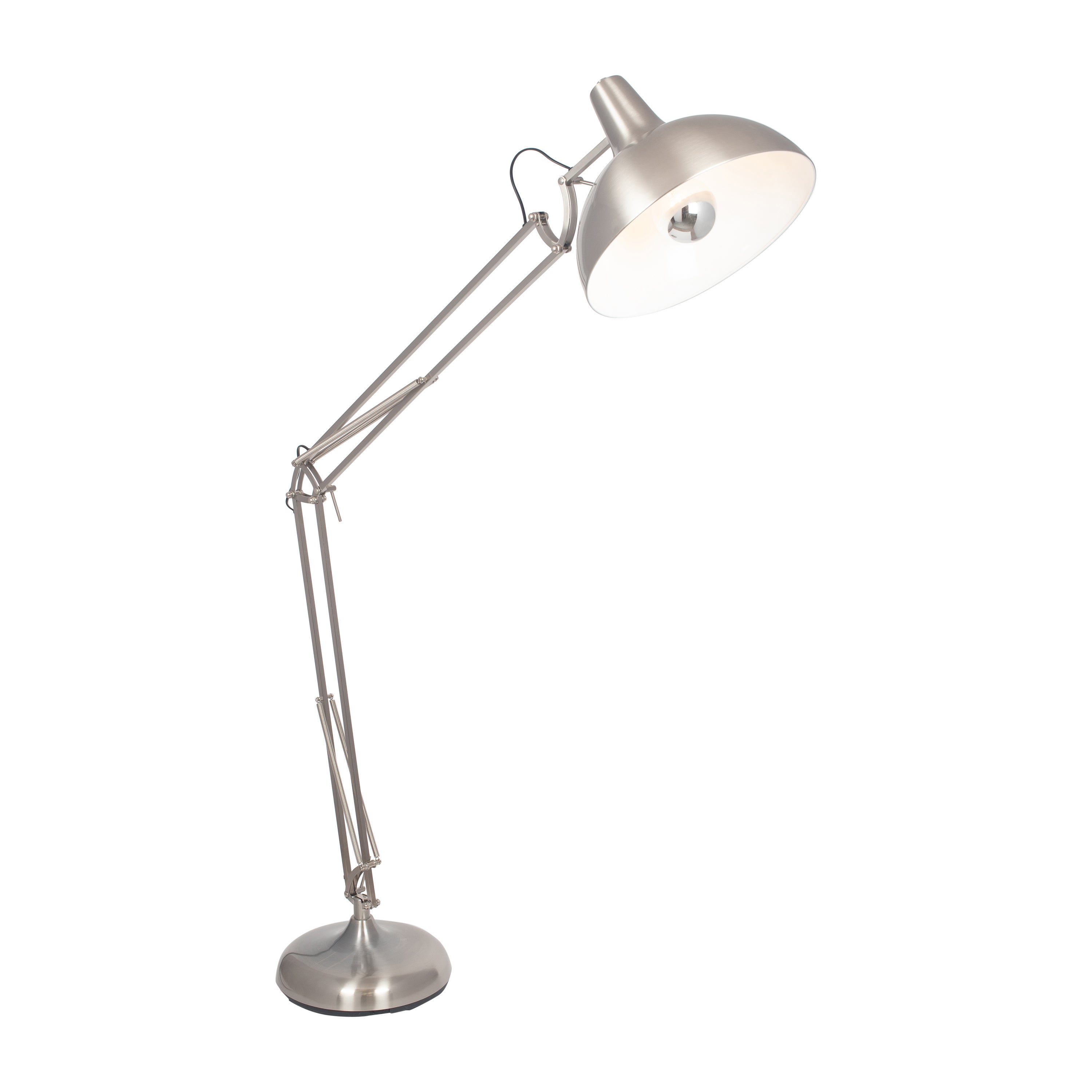 Alonzo Task Floor Lamp Silver