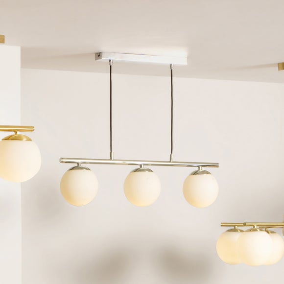 Asterope Metal 3 Light Diner Ceiling Light