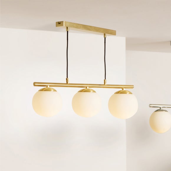 Asterope Metal 3 Light Diner Ceiling Light