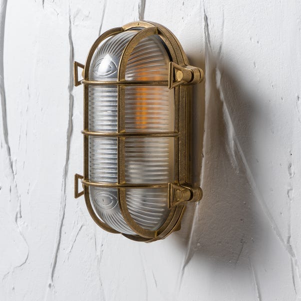 Montana Caged Oval Outdoor Wall Light image 1 of 4