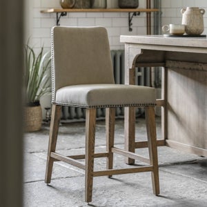 Cedar & Sage Rhewl Set Of 2 Bar Stools- Linen