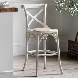 Cedar & Sage Cannock Set Of 2 Bar Stools- Rattan