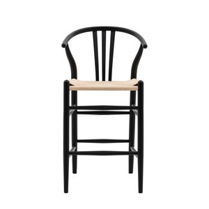 Cedar & Sage Walsall Set Of 2 Bar Stools- Elm