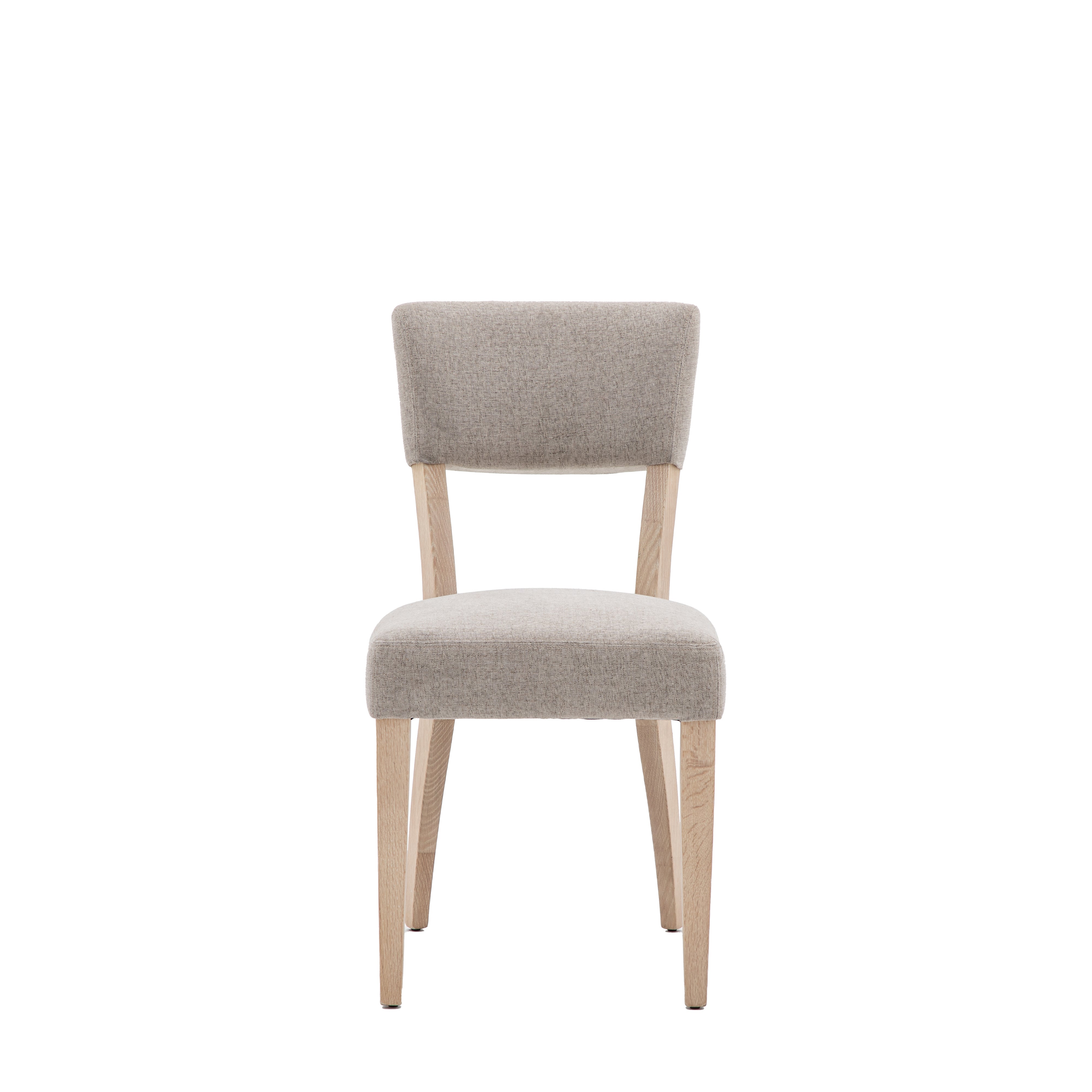 Photos - Chair Elda Set of 2 Dining , Linen Natural